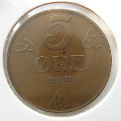 Norsko - 5 ore 1938