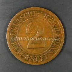 Německo - 2 Reichspfennig 1936 D