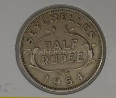 Seychelles - 1/2 ruppe 1954