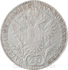 20 krejcar 1827 A