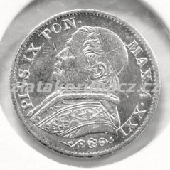 Vatikán - 5 soldi 1867 R