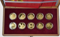 2016-2020 Sada zlatých mincí Hrady ČR Proof