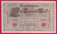 Německo - 1000 mark 21.4.1910 - série F-J červená