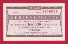 0,50 Tkčs - Tuzexová poukázka 1970/ II
