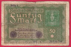 Německo - 50 mark 24.6.1919 - série RSa- pořadí 1