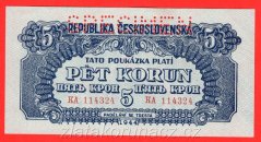 5 korun 1944 KA perf.