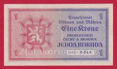 1 koruna 1940 B 043