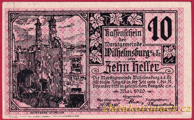 Wilhelmsburg - 10 haléřů - 1920
