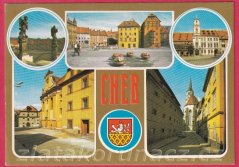 Cheb - Náměstí, schodiště, kostel