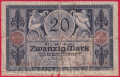 Německo - 20 mark 4.11.1915 - série G