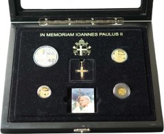 Zlatá sada mincí Nauru - Papež Pavel II. 2010