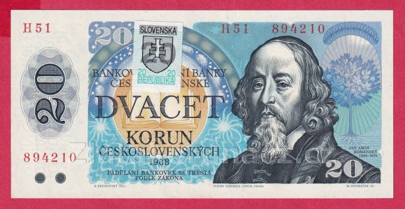 Slovenská republika - 20 Korun 1988 Kolek H51
