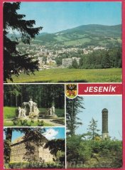 Jeseník - Celkový pohled, Pomník, Vodní hrad, Rozhledna na Zlatém chlumu