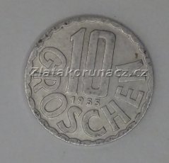 Rakousko - 10 groschen 1955