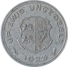 Německo - Schleswig - Holstein - 5/100 gutschriftsmarke 1923