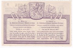 Los - 40 kčs - 55. Československá třídní loterie IV. - G r.1947