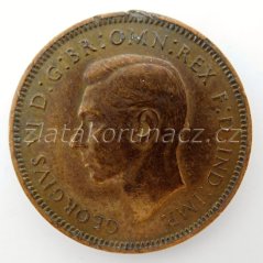 Anglie - 1 farthing 1937