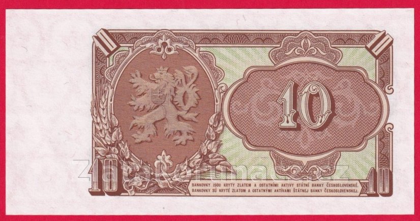 10 Kčs 1953 KR- český číslovač