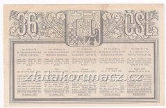 Los - 15 kč - 36. Československá třídní loterie III. - E r.1937