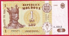 Moldávie - 1 Leu 1999