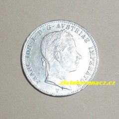 1/4 zlatník  1862 V