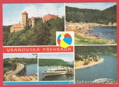 Vranovská přehrada - Bítov, hráz, loď, chmelnice