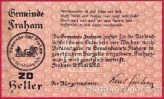 Fraham - 20 haléřů - 1920
