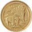USA - Wyoming - 1/4 dollar 2010 D zlacený