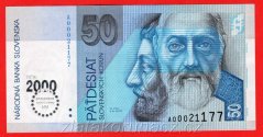 Slovenská republika- 50 Korun 1993 "A" - BIMILÉNIUM