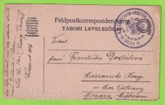 Rakousko-Uhersko - Razítko K.k.Landsturm-Arbeiter-Abteilung Teschen