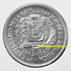 Dominikánská republika - 1 peso 1963