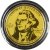 Zlatá mince Rovníková Guinea - 250 Pesetas 2022 - Thomas Jefferson