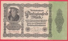 Německo - 50.000 mark 19.11.1922 - série 18P