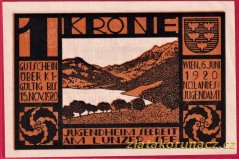 Lunzer See - NÖ. Landesjugendamt - 1 koruna - 1920 - červená