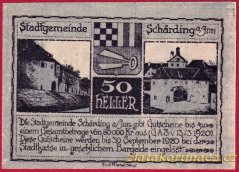 Schärding - 50 haléřů - 1920