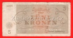 5 K - Terezínská poukázka A 020