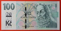 Česká republika - 100 korun 2018 s přítiskem M05
