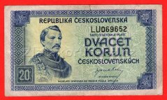 20 kčs 1945 LU