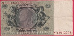 Německo - 50 Reichsmark 30.3.1933 - série N - F - 8 m.č.