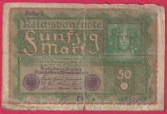 Německo - 50 mark 24.6.1919 - série CRa- pořadí 1