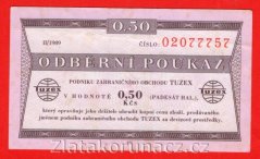 0,50 TKčs-Tuzexová poukázká 1989/II