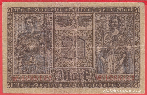 Německo - 20 mark 20.2.1918 - série W