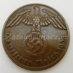 Německo - 1 Reichspfennig 1938 B