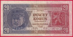 20 korun 1926 Vg