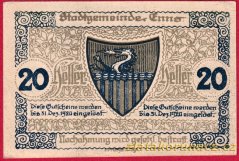 Enže - 20 haléřů - 1920