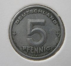 Německo (DDR) - 5 pfennig 1949 A