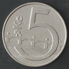 5 koruna 1994 jablonec
