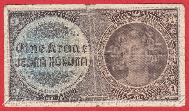1 koruna 1940 D 059