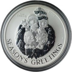 Simpson - Seasons Greetings- 1 Dollar Tuvalu 2022