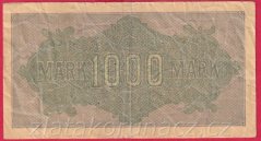Německo - 1000 mark 15.9.1922 - série Ef-OE